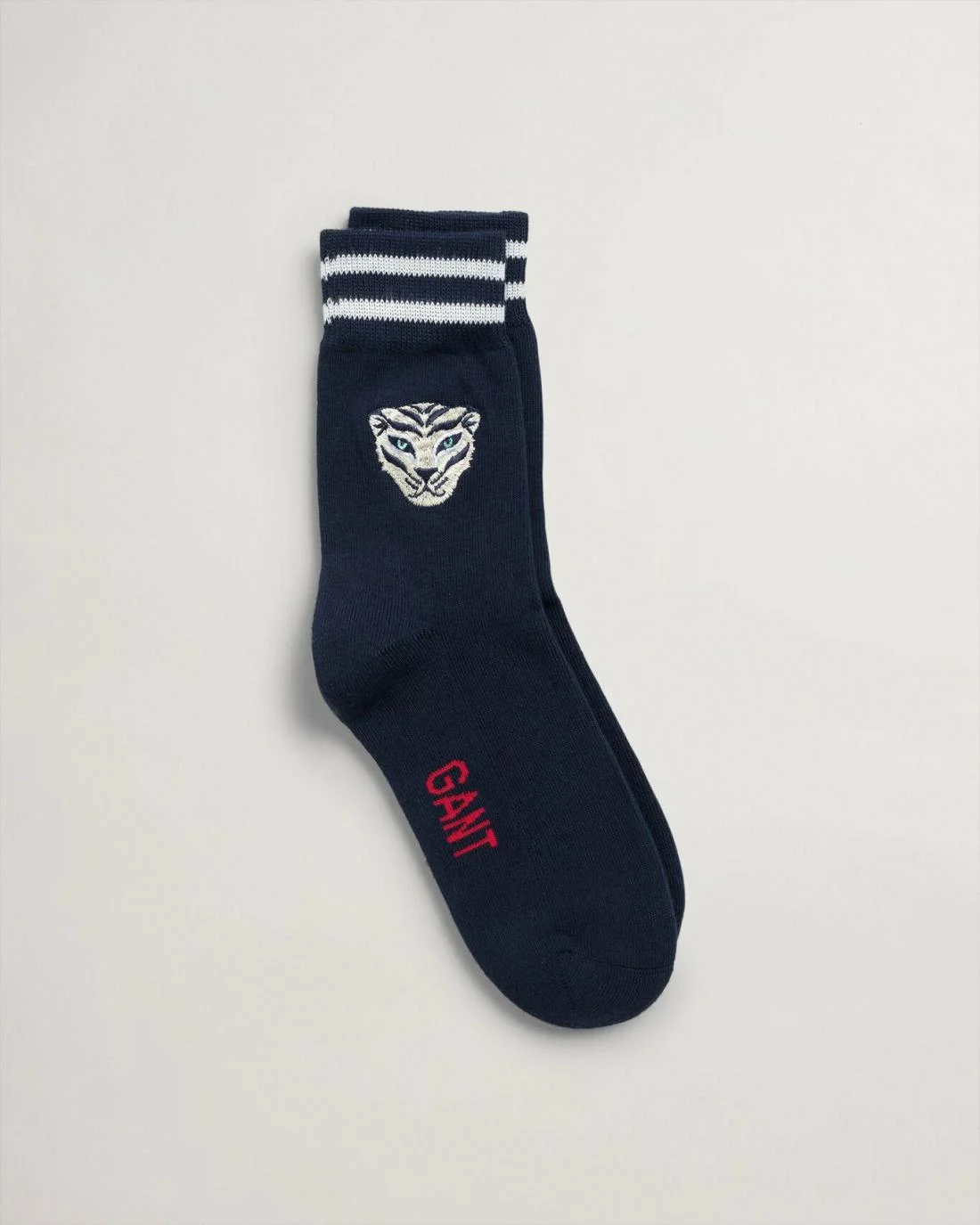 Socks | Womens GANT Tiger Embroidery Sport Socks Evening Blue