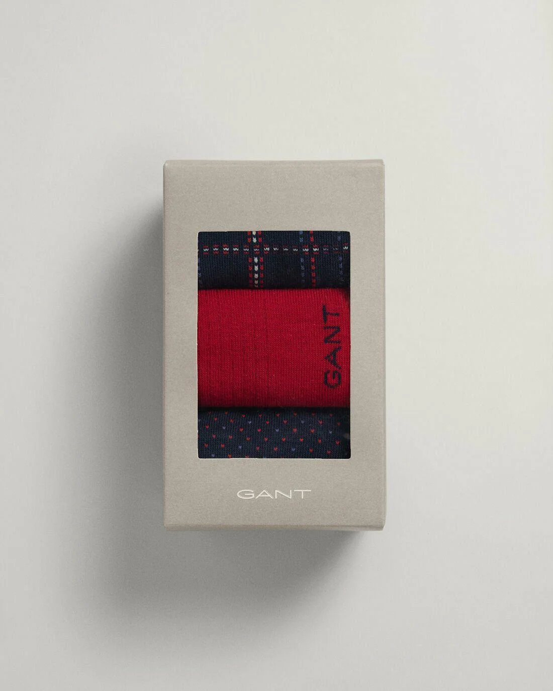 Socks | Mens GANT 3-Pack Check Socks With Gift Box Evening Blue