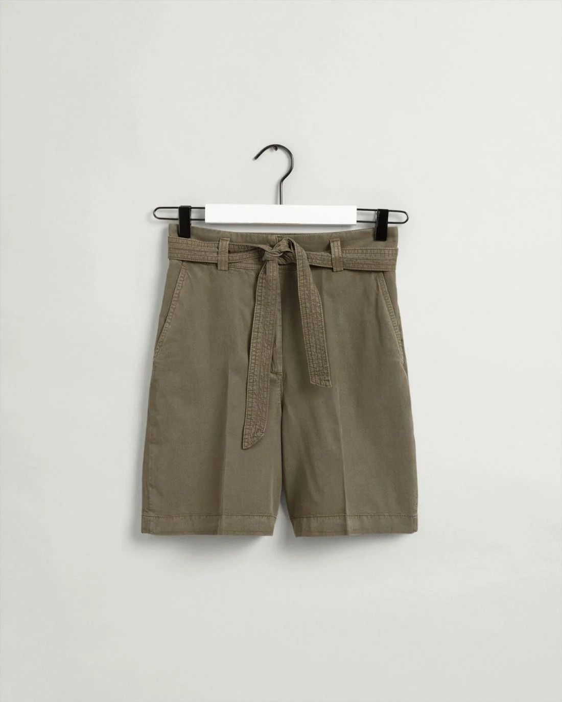 Shorts And Skirts | Womens GANT Tie Belt Fluid Shorts Utility Green