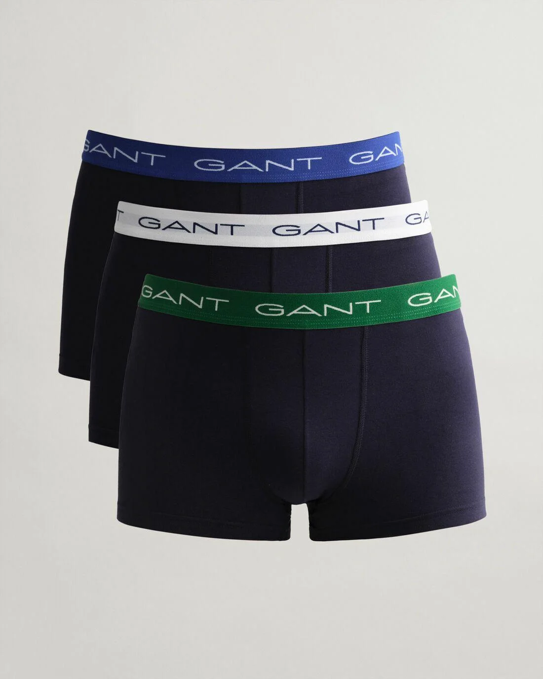 Underwear | Mens GANT 3-Pack Trunks Evening Blue