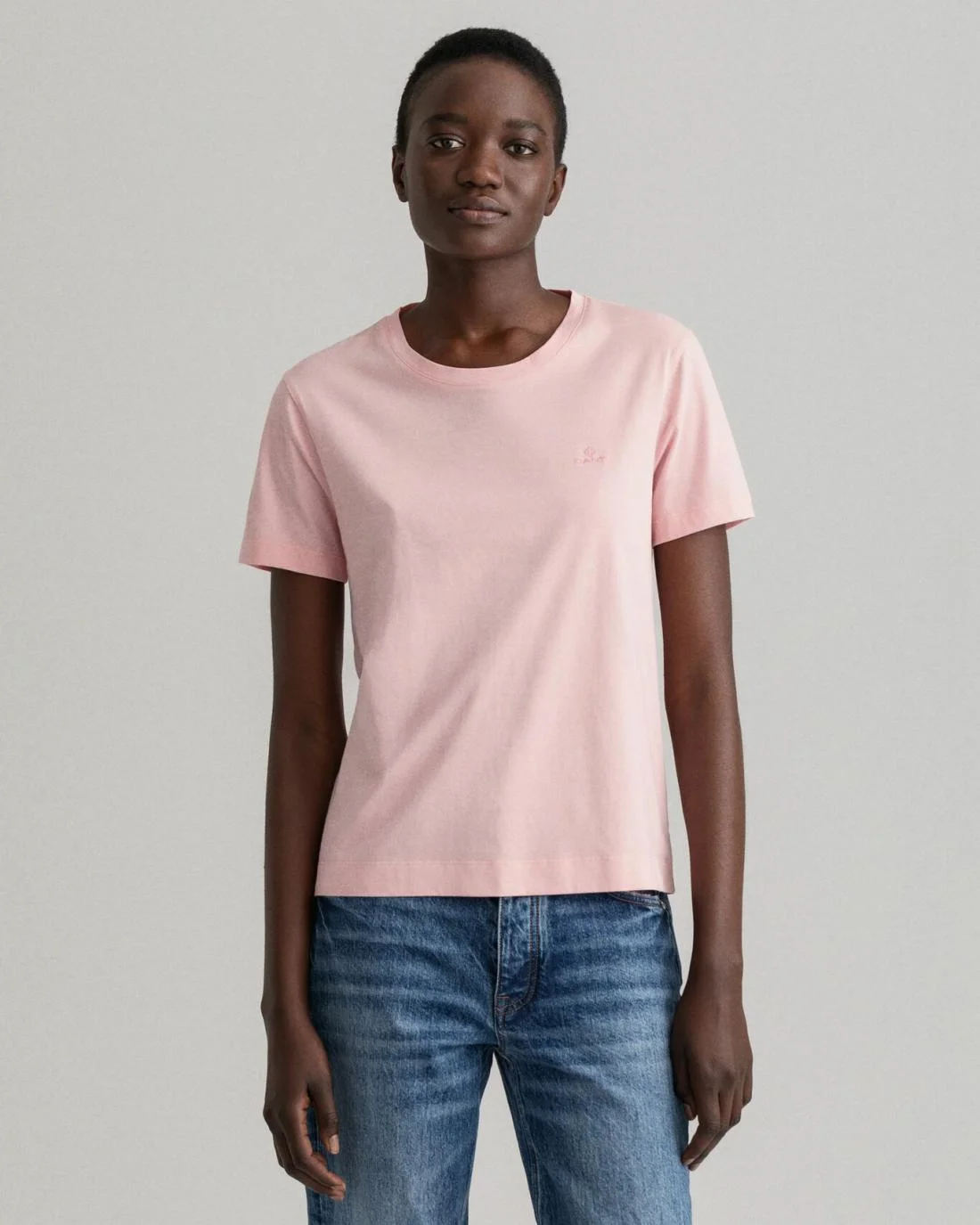 Polos And T-Shirts | Womens GANT Original T-Shirt Preppy Pink