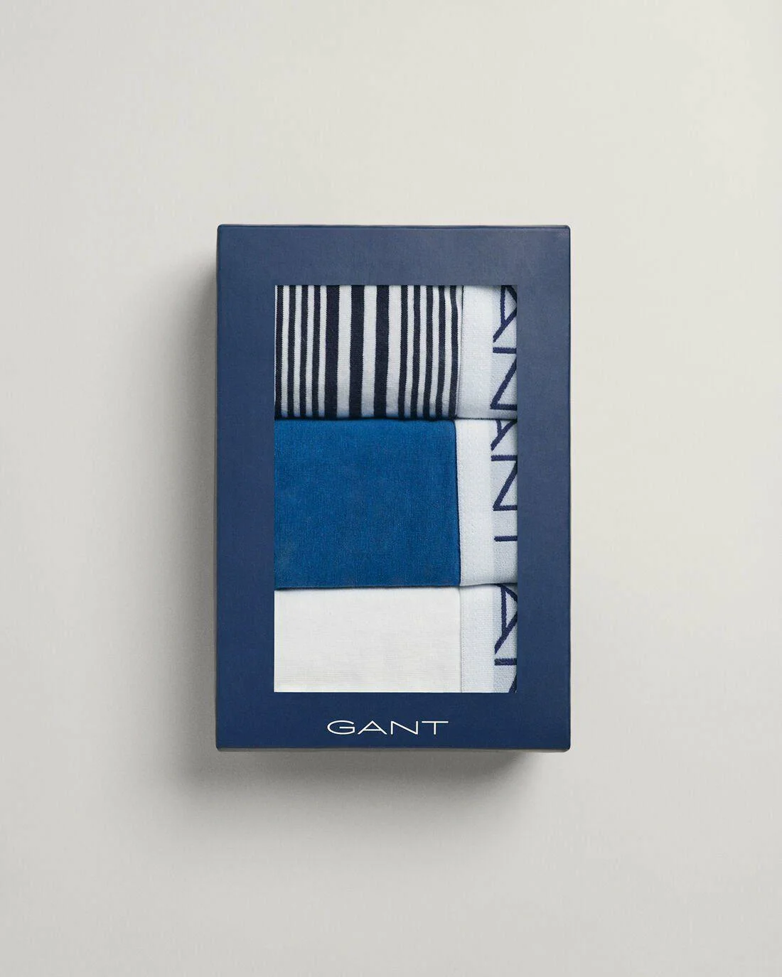 Underwear | Mens GANT 3-Pack Maritime Stripe Trunks Gift Box Evening Blue