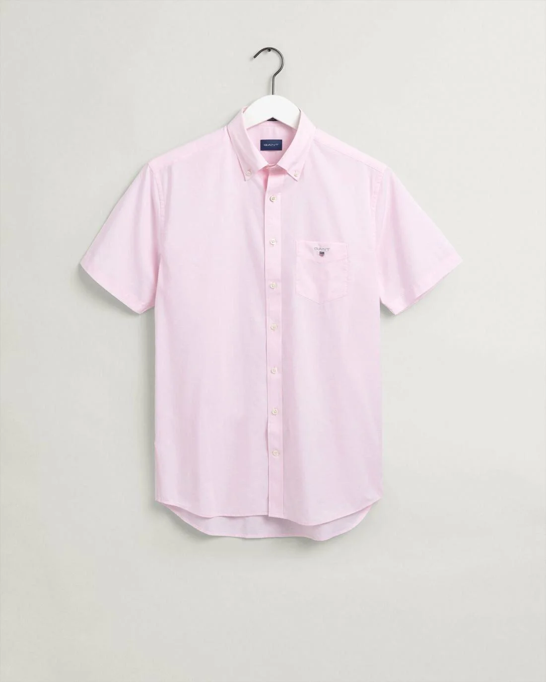 Shirts | Mens GANT Regular Fit Short Sleeve Broadcloth Shirt California Pink