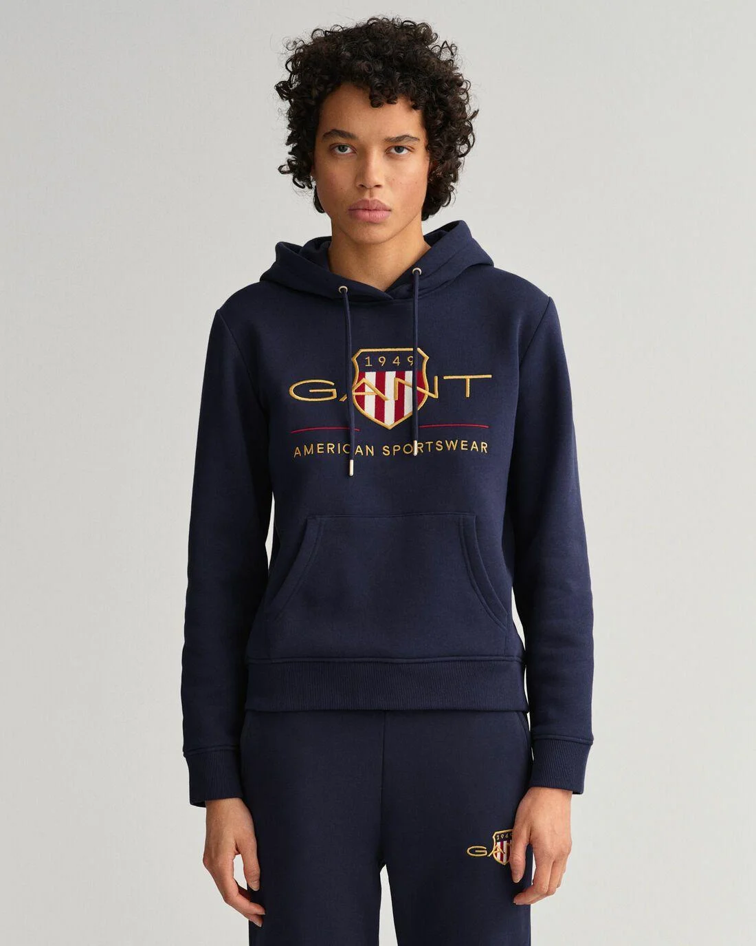 Hoodies And Sweats | Womens GANT Archive Shield Sweat Hoodie Evening Blue