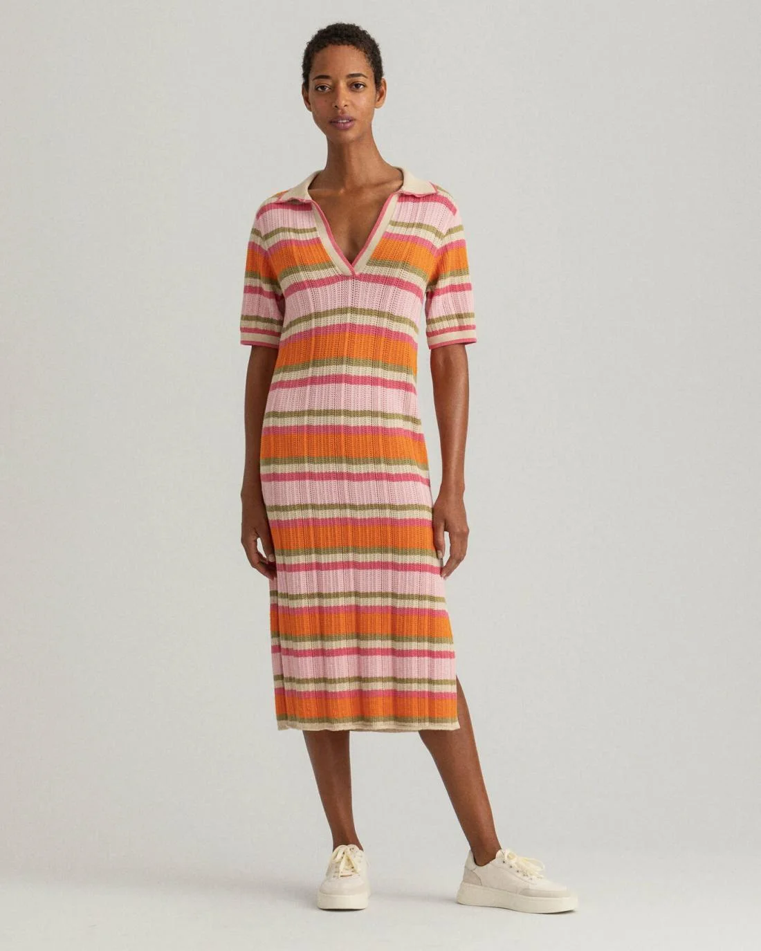 Dresses | Womens GANT Structure Stripe Rugger Dress Multicolor