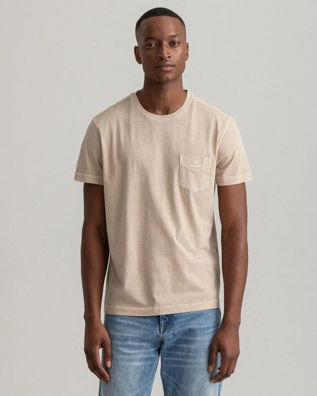 T-Shirts | Mens GANT Sunfaded T-Shirt Plaza Taupe