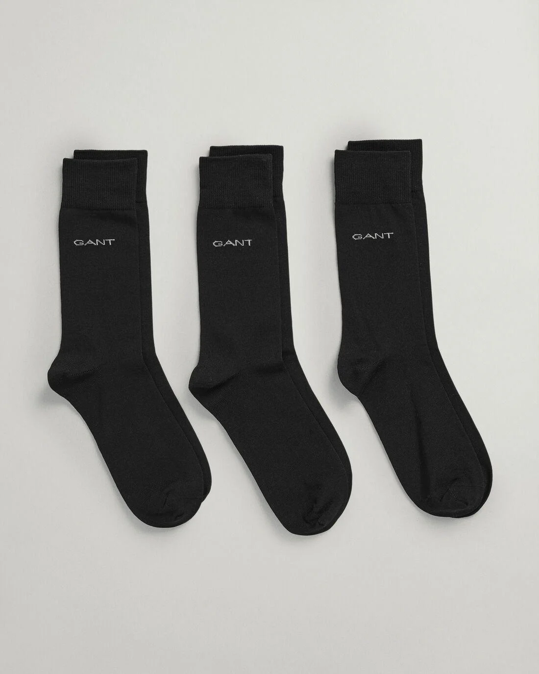 Socks | Mens GANT 3-Pack Mercerized Cotton Socks Black