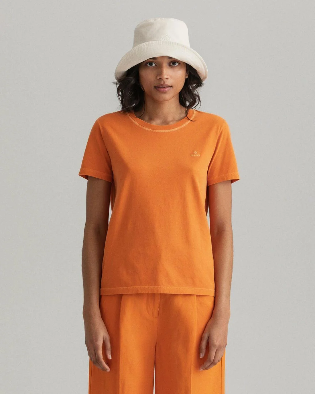 Polos And T-Shirts | Womens GANT Sunfaded T-Shirt Russet Orange