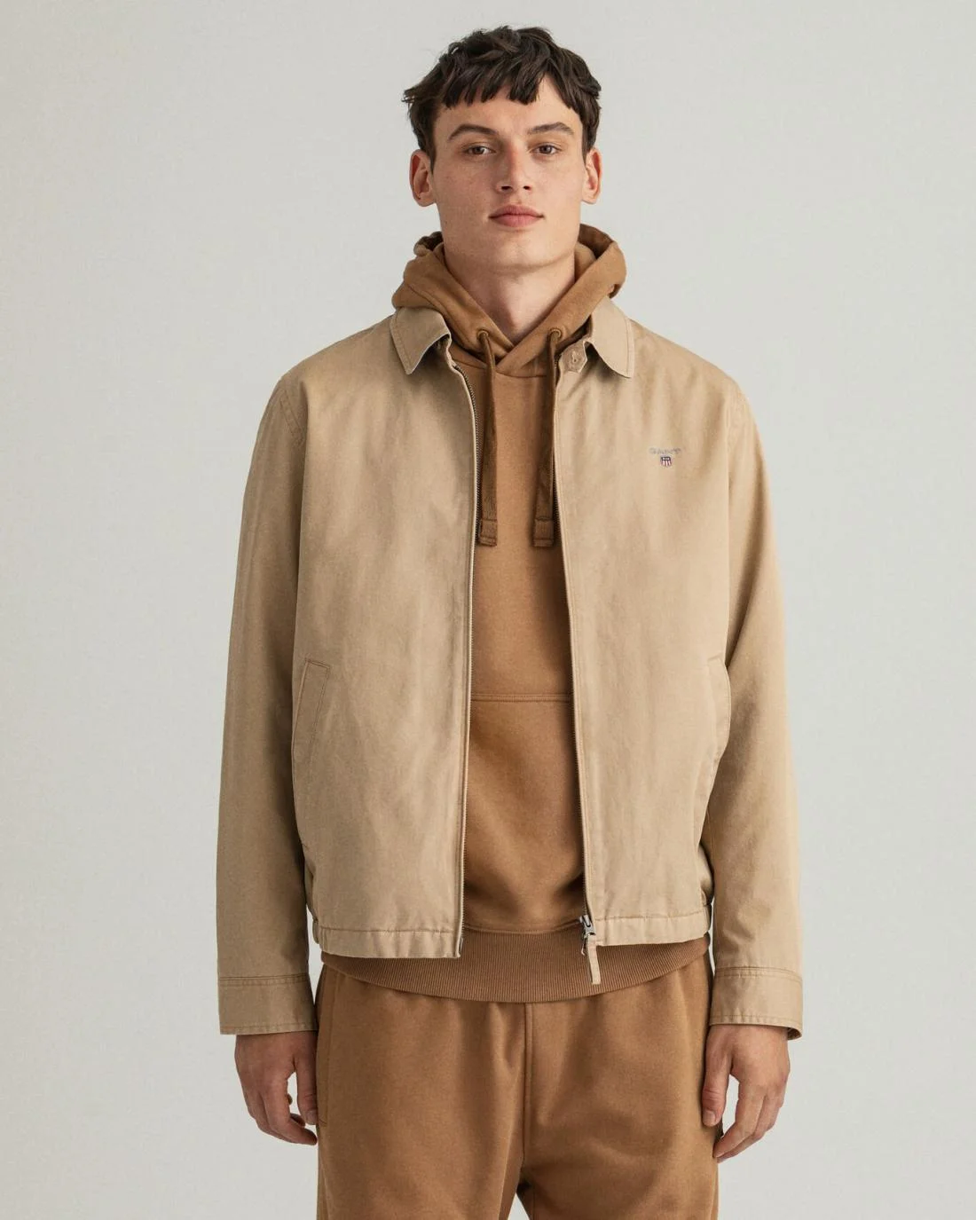 Jackets And Coats | Mens GANT Cotton Windcheater Dark Khaki