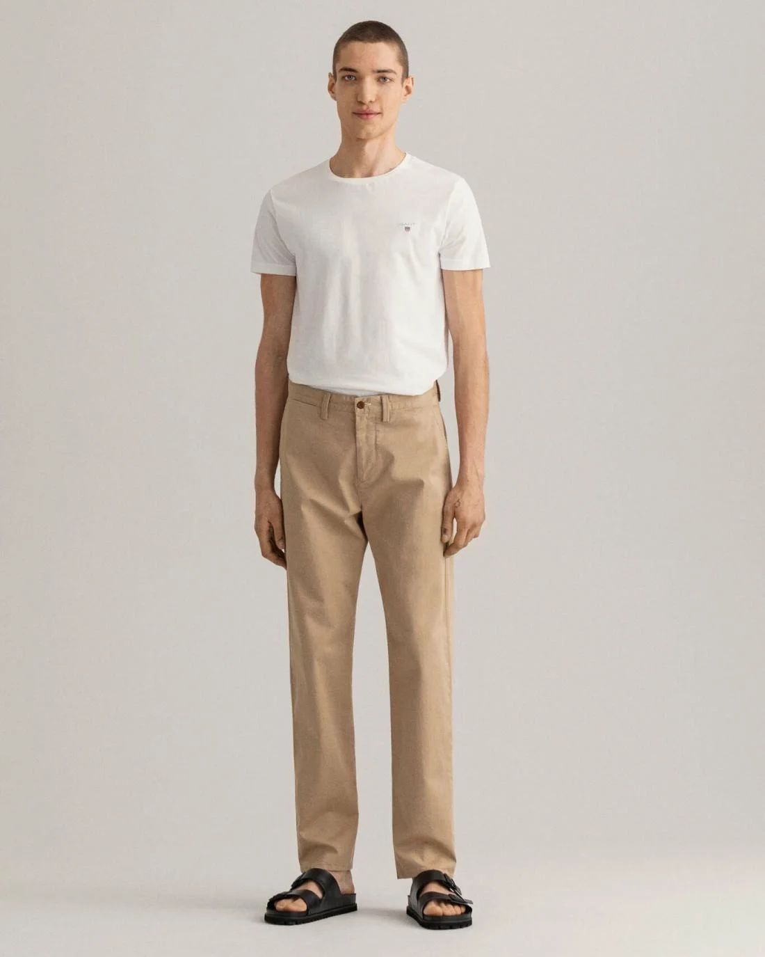 Chinos | Mens GANT Allister Regular Fit Twill Chinos Dark Khaki