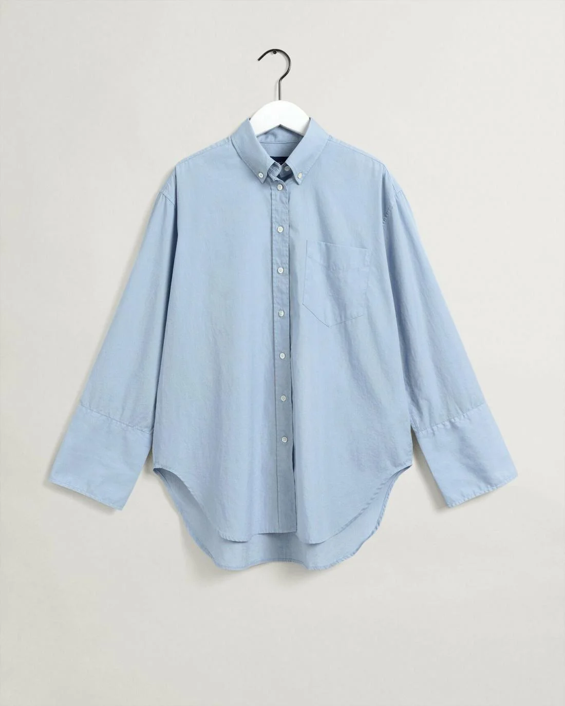 Shirts And Blouses | Womens GANT Relaxed Fit Wide Cuff Shirt Hamptons Blue