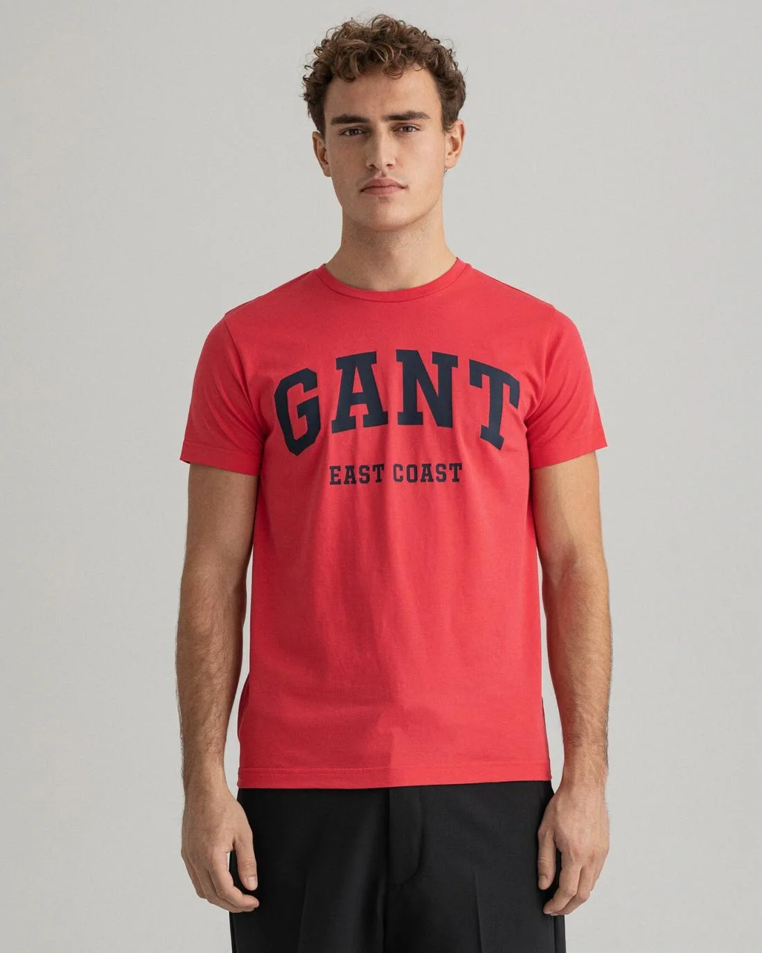 T-Shirts | Mens GANT Logo T-Shirt Watermelon Pink