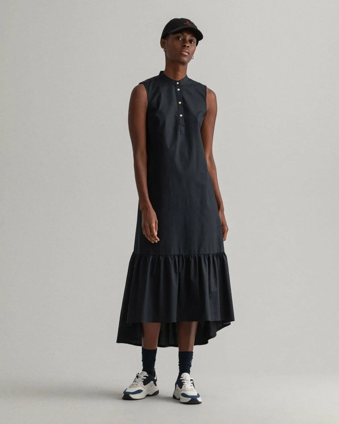 Dresses | Womens GANT Sleeveless Poplin Midi Dress Black