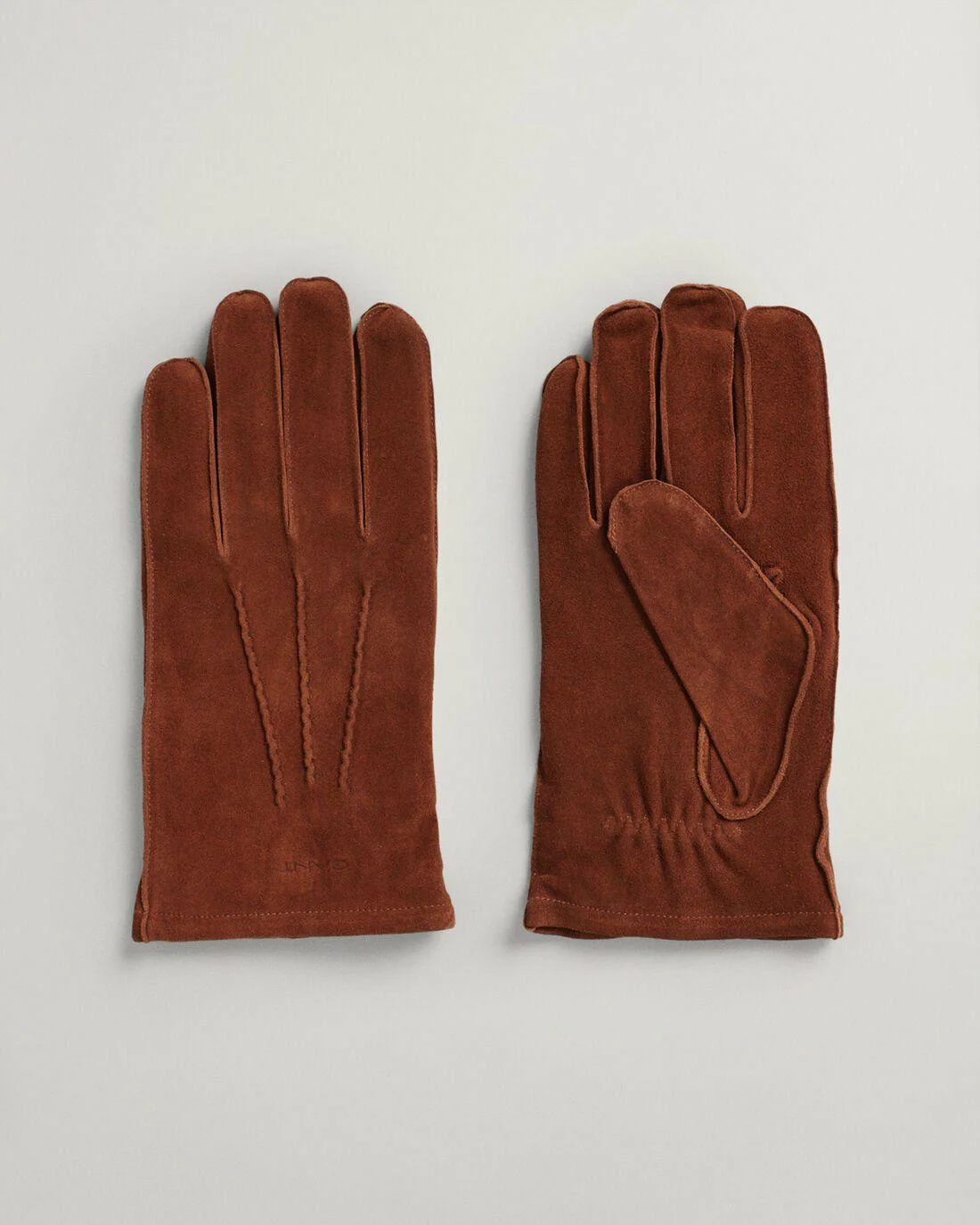 Gloves &amp; Scarves | Mens GANT Classic Suede Gloves Clay Brown