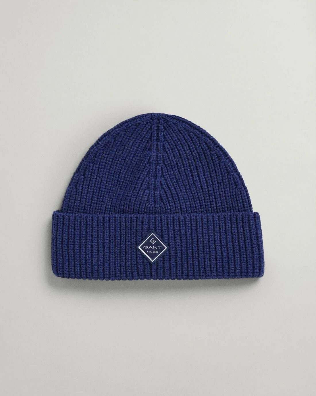 Caps And Hats | Mens GANT Cotton Ribbed Knit Hat Deep Blue