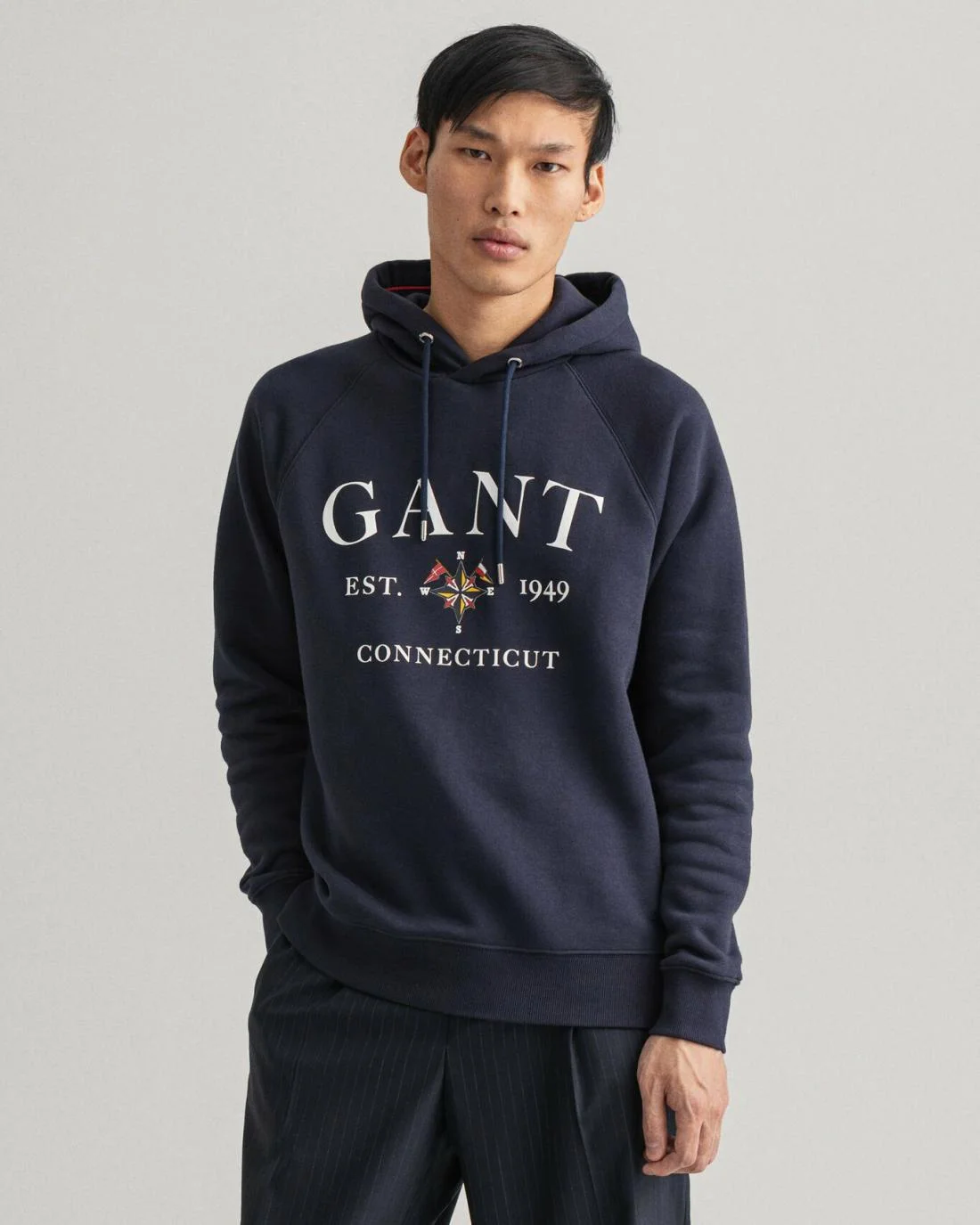 Hoodies And Sweats | Mens GANT Sailing Hoodie Evening Blue