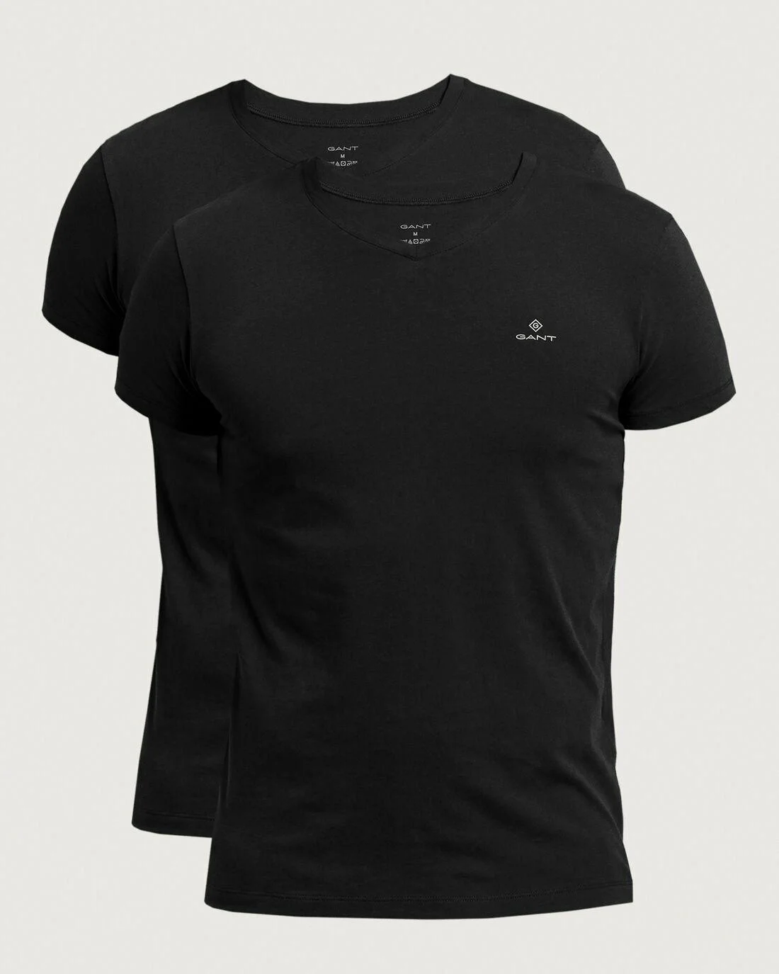 Nightwear | Mens GANT 2-Pack V-Neck T-Shirts Black