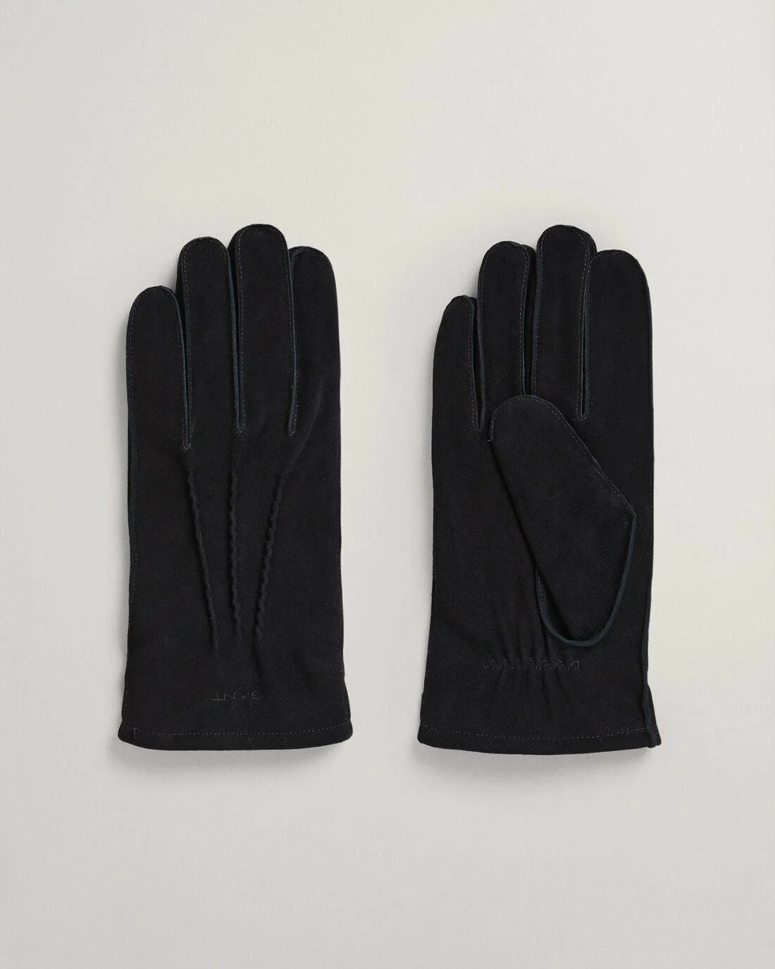 Gloves &amp; Scarves | Mens GANT Classic Suede Gloves Black