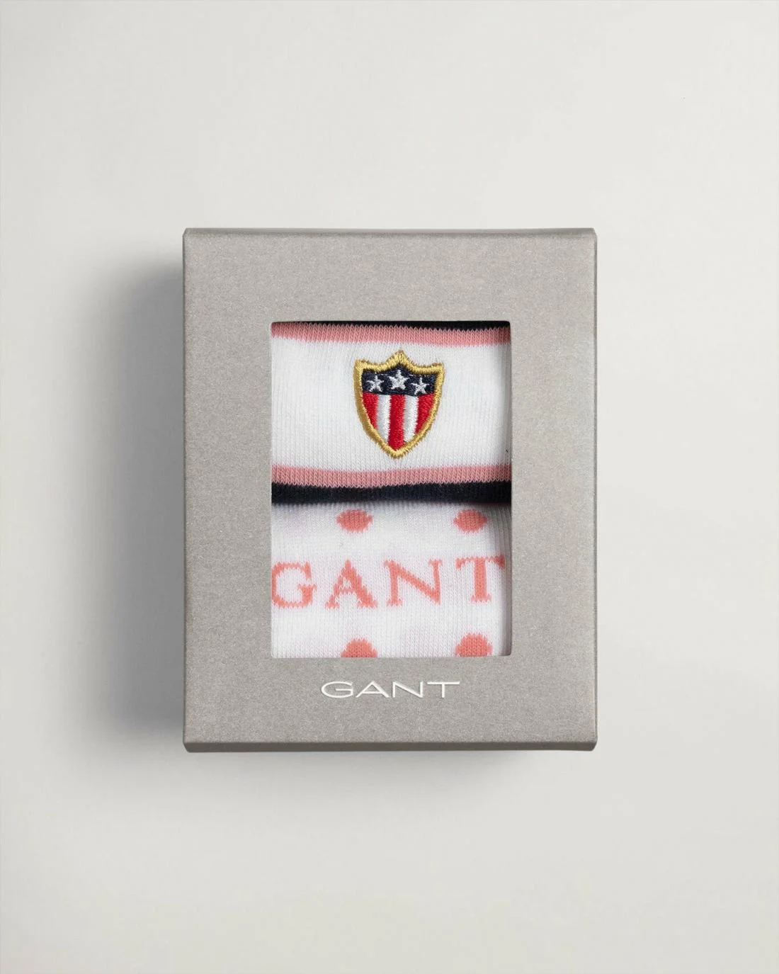 Socks | Womens GANT 2-Pack Banner Shield Socks With Gift Box White