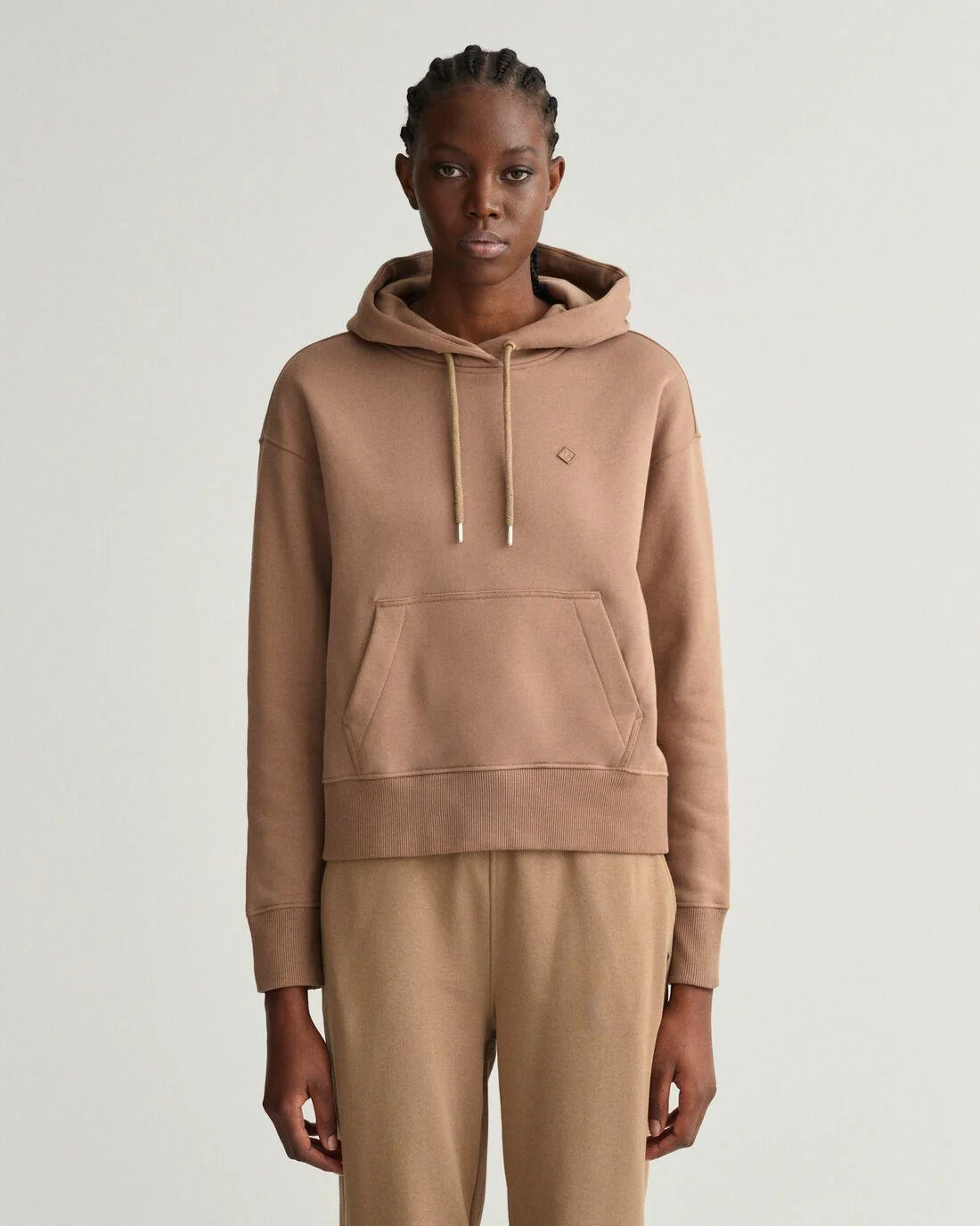 Hoodies And Sweats | Womens GANT Icon G Essential Hoodie Mole Brown