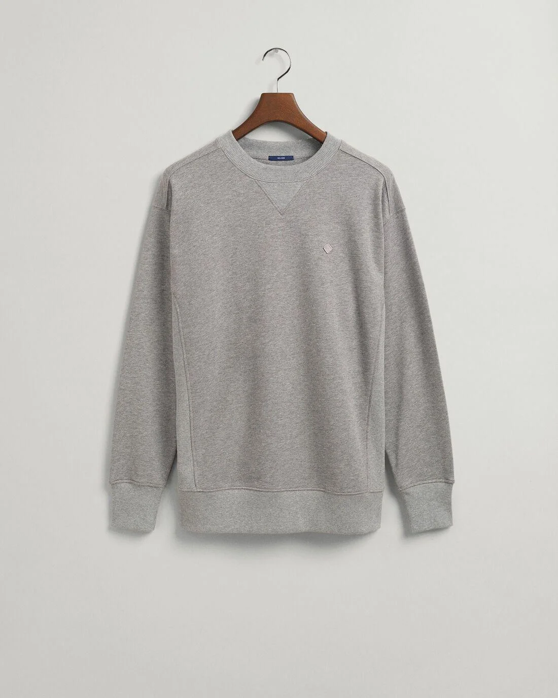 Hoodies And Sweats | Mens GANT Icon G Essential Crew Neck Sweatshirt Grey Melange