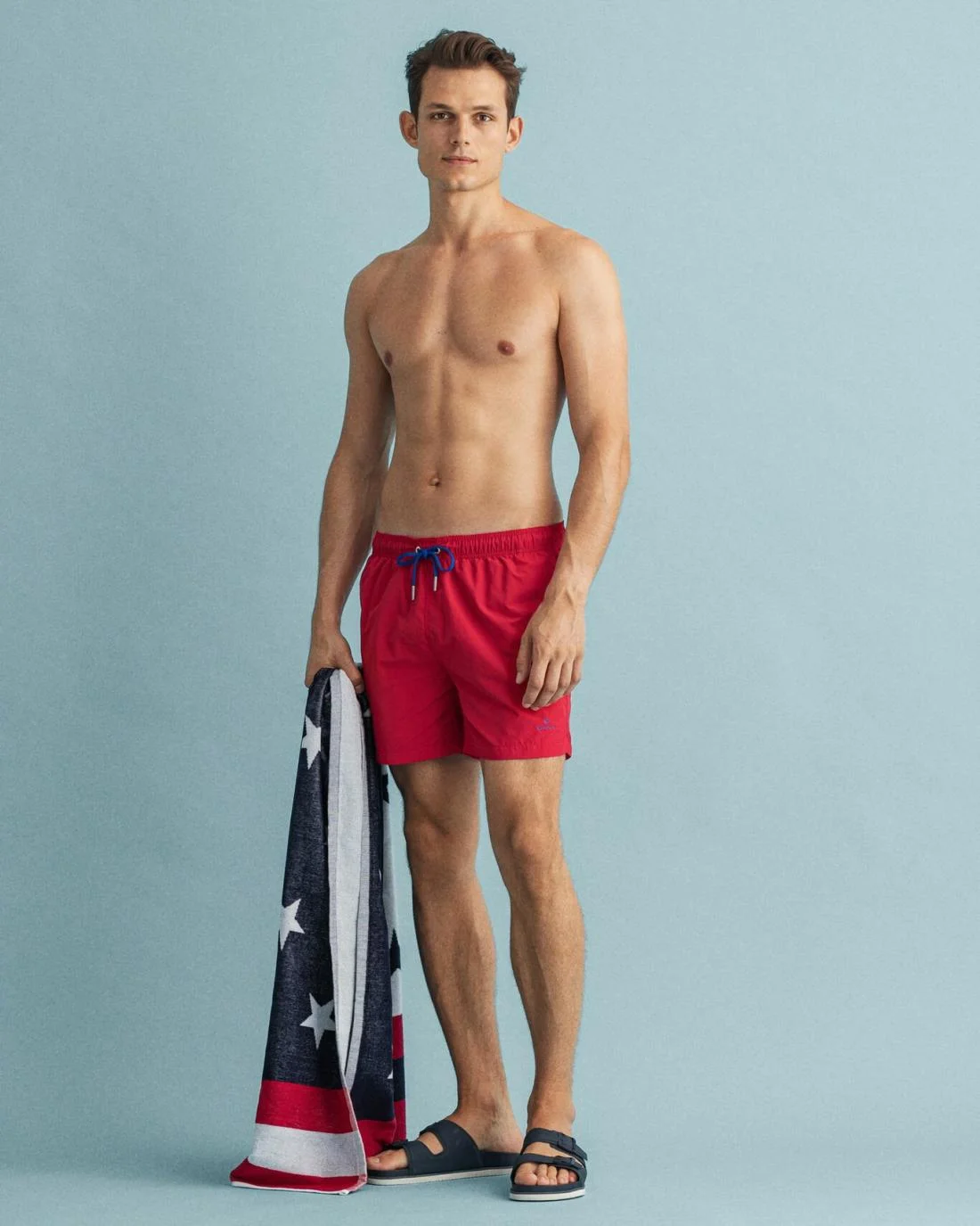 Shorts | Mens GANT Classic Fit Swim Shorts Bright Red