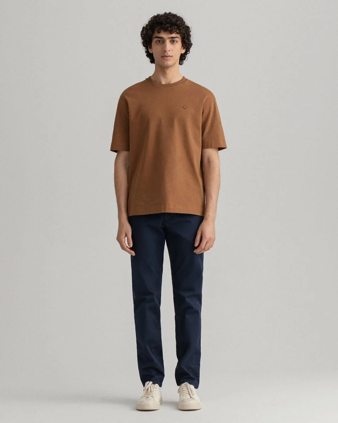 Chinos | Mens GANT Hallden Slim Fit Twill Chinos Marine