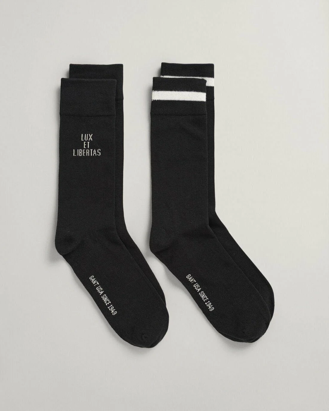 Socks | Mens GANT 2-Pack Socks Black