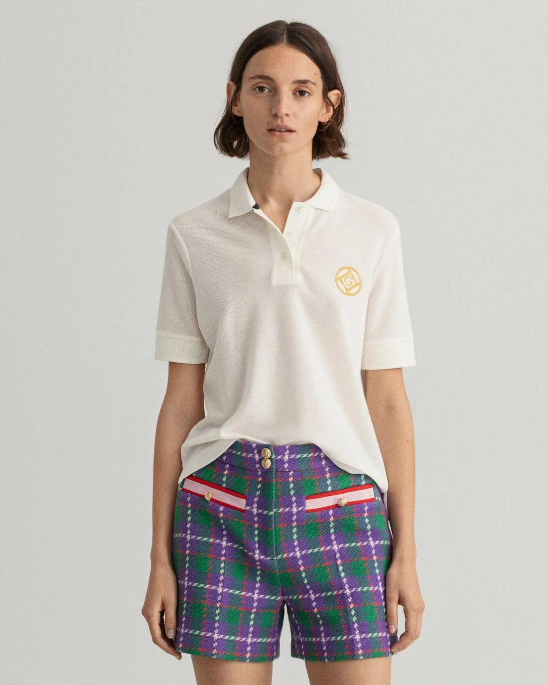 Polos And T-Shirts | Womens GANT Rope Icon Piqué Polo Shirt Eggshell