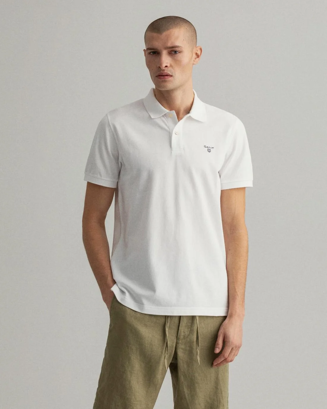 Polo Shirts | Mens GANT Piqué Polo Shirt White