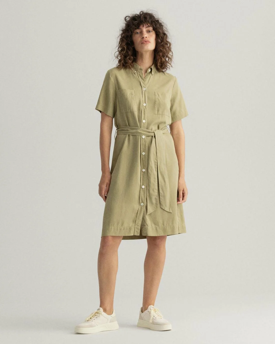 Dresses | Womens GANT Pure Prep Lyocell Dress Faded Utility