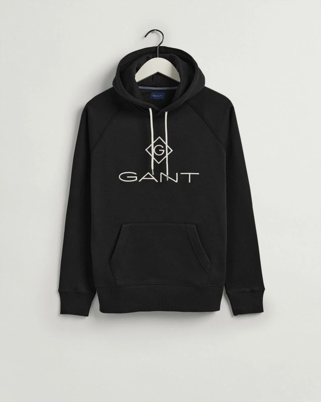 Hoodies And Sweats | Mens GANT Logo Hoodie Black