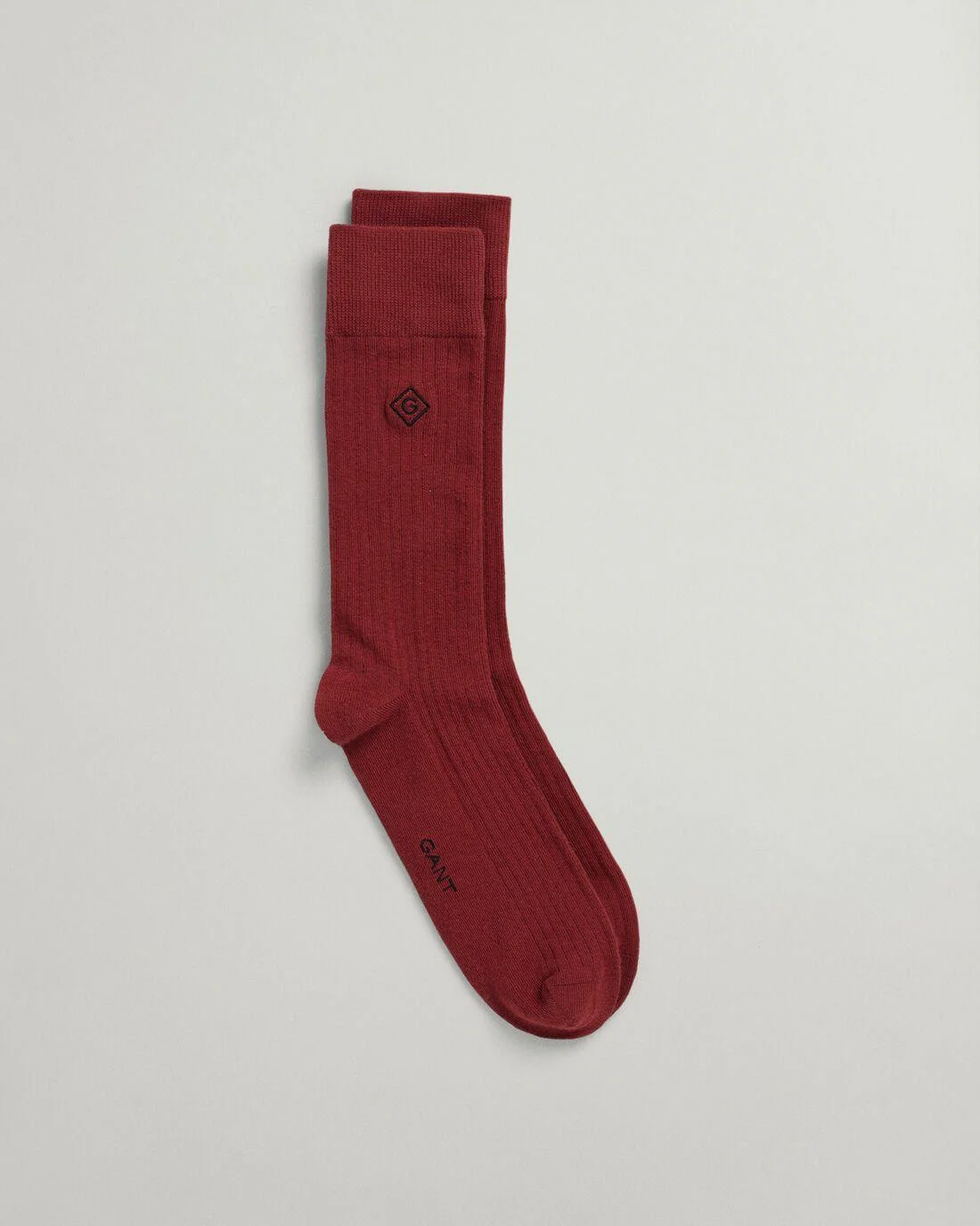 Socks | Mens GANT Rib Diamond G Socks Burgundy