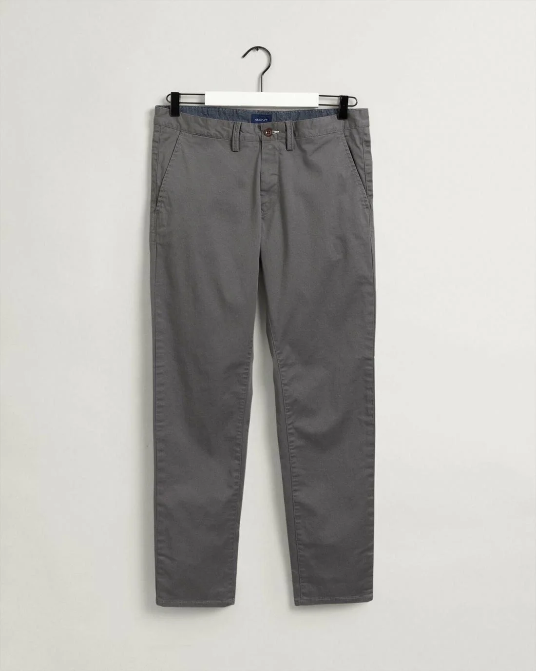 Chinos | Mens GANT Hallden Slim Fit Twill Chinos Graphite