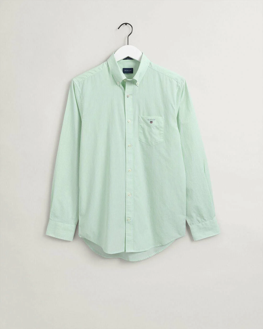 Shirts | Mens GANT Regular Fit Banker Broadcloth Shirt Absinthe Green