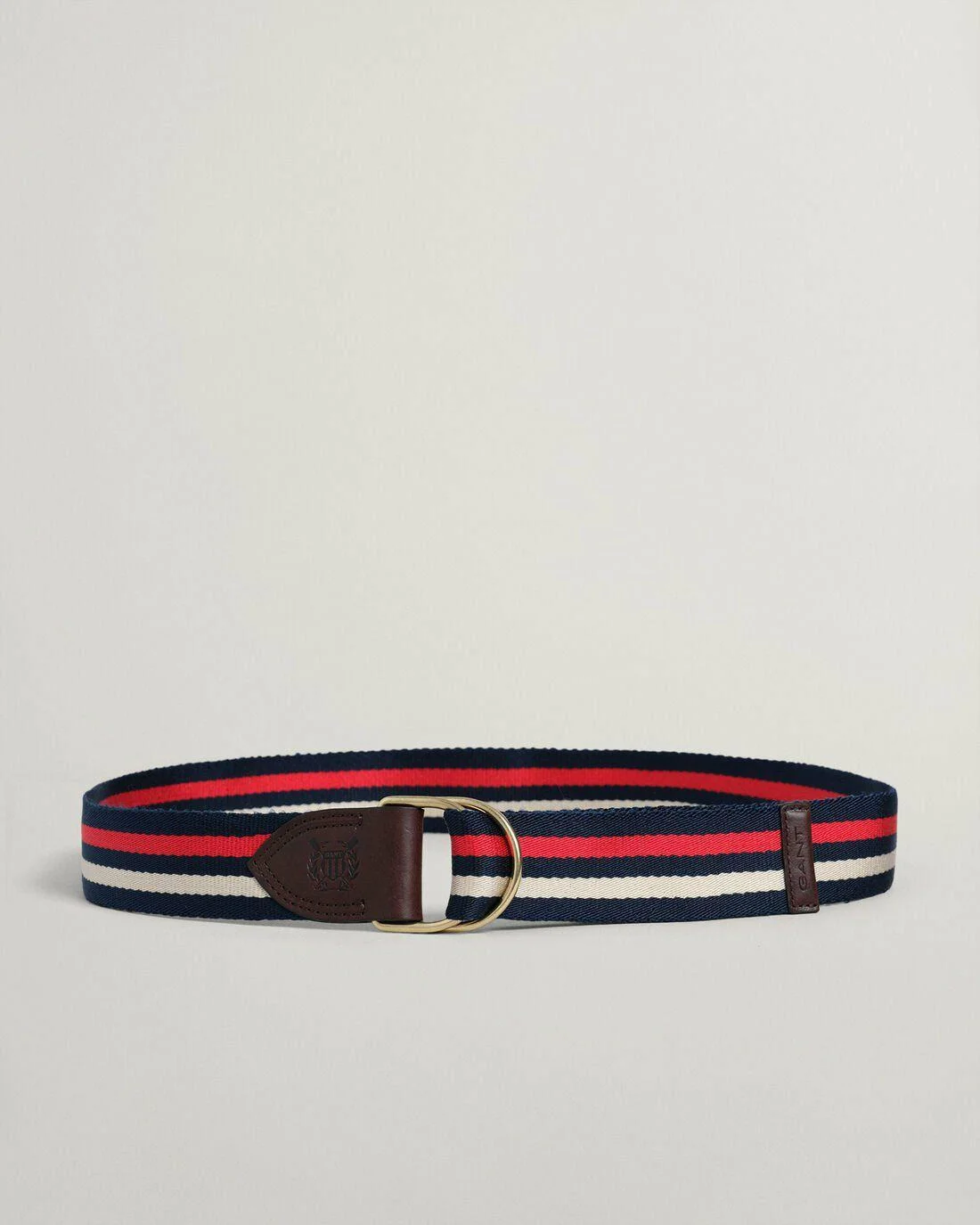 Belts | Mens GANT Striped Webbing Belt Equestrian Red