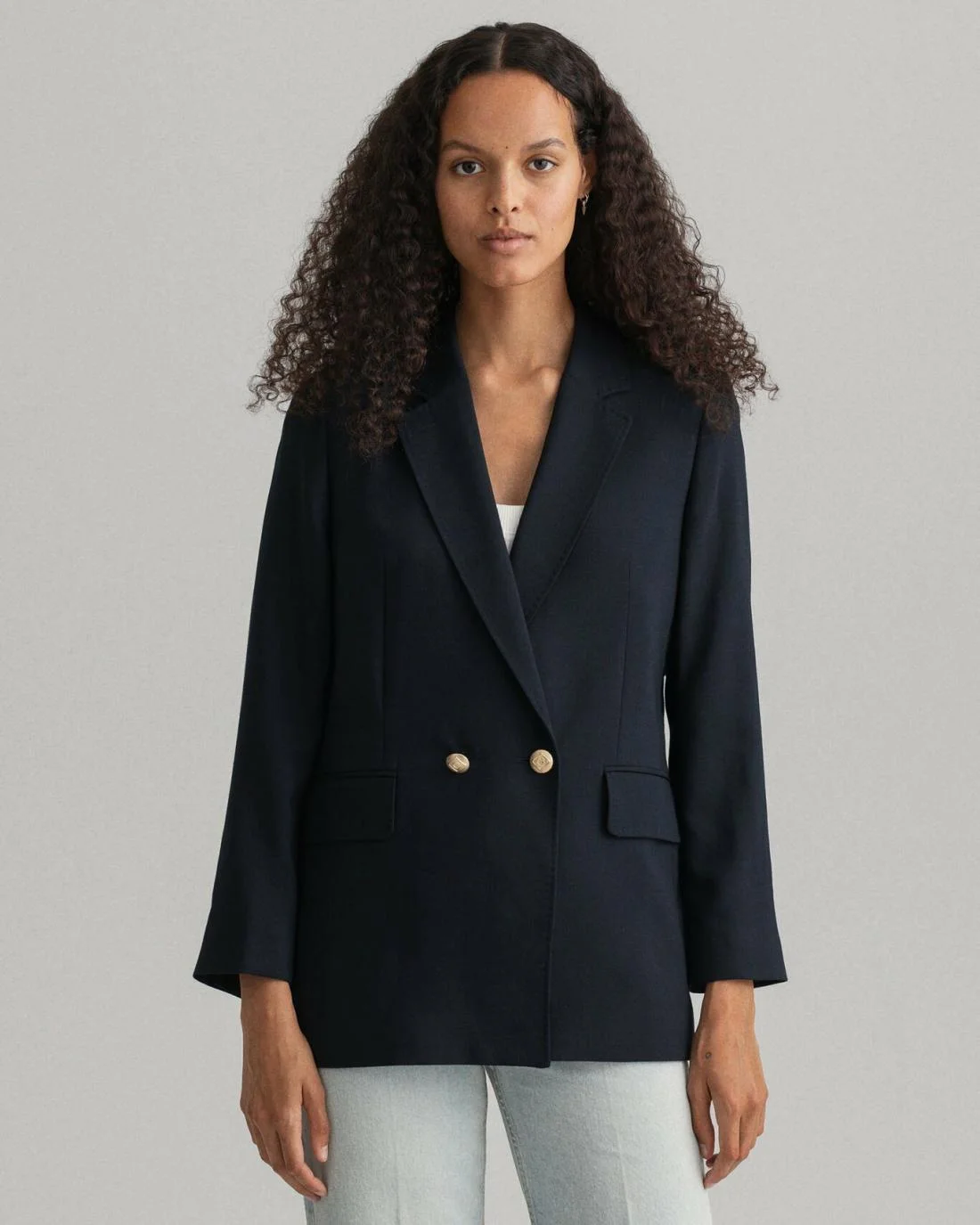 Blazers | Womens GANT Straight Fit Club Blazer Evening Blue