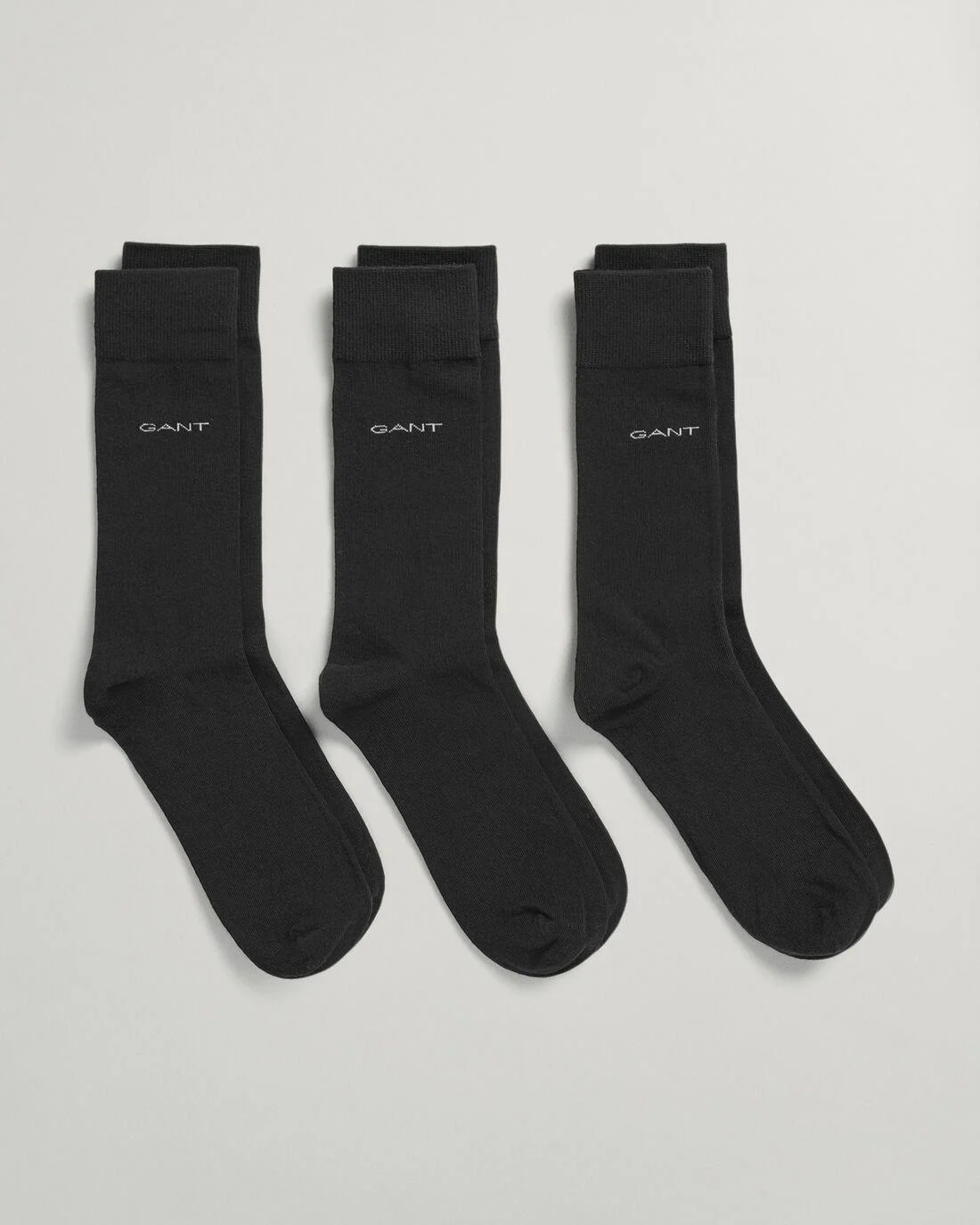 Socks | Mens GANT 3-Pack Soft Cotton Socks Black