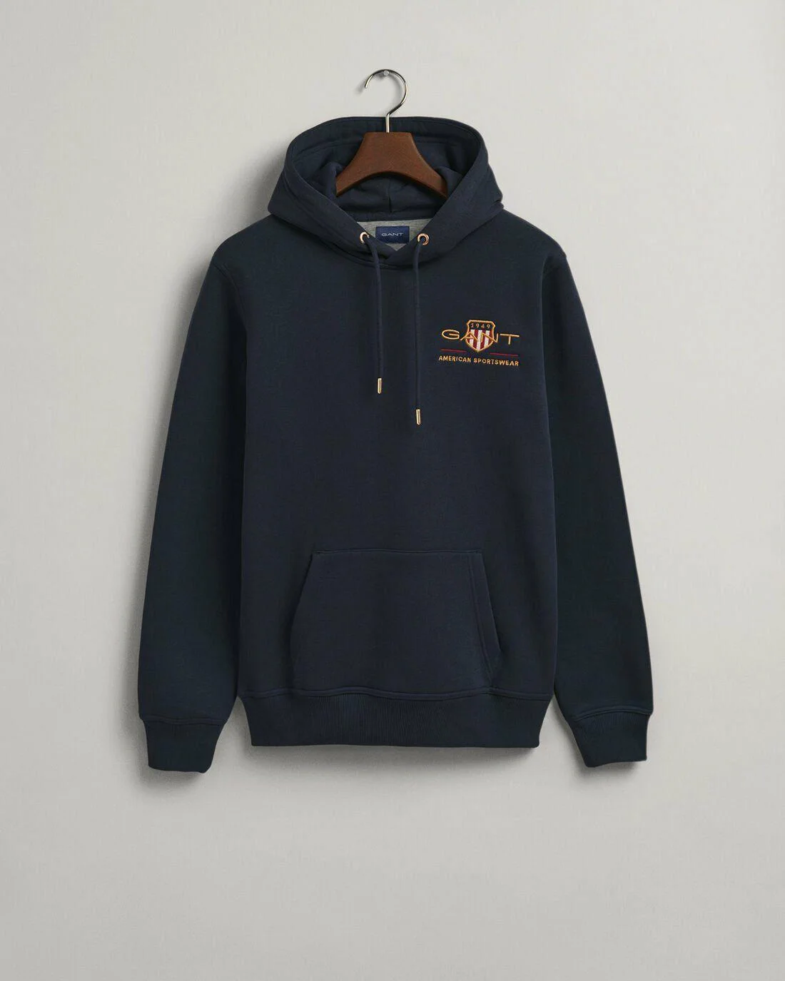 Hoodies And Sweats | Mens GANT Medium Archive Shield Hoodie Evening Blue