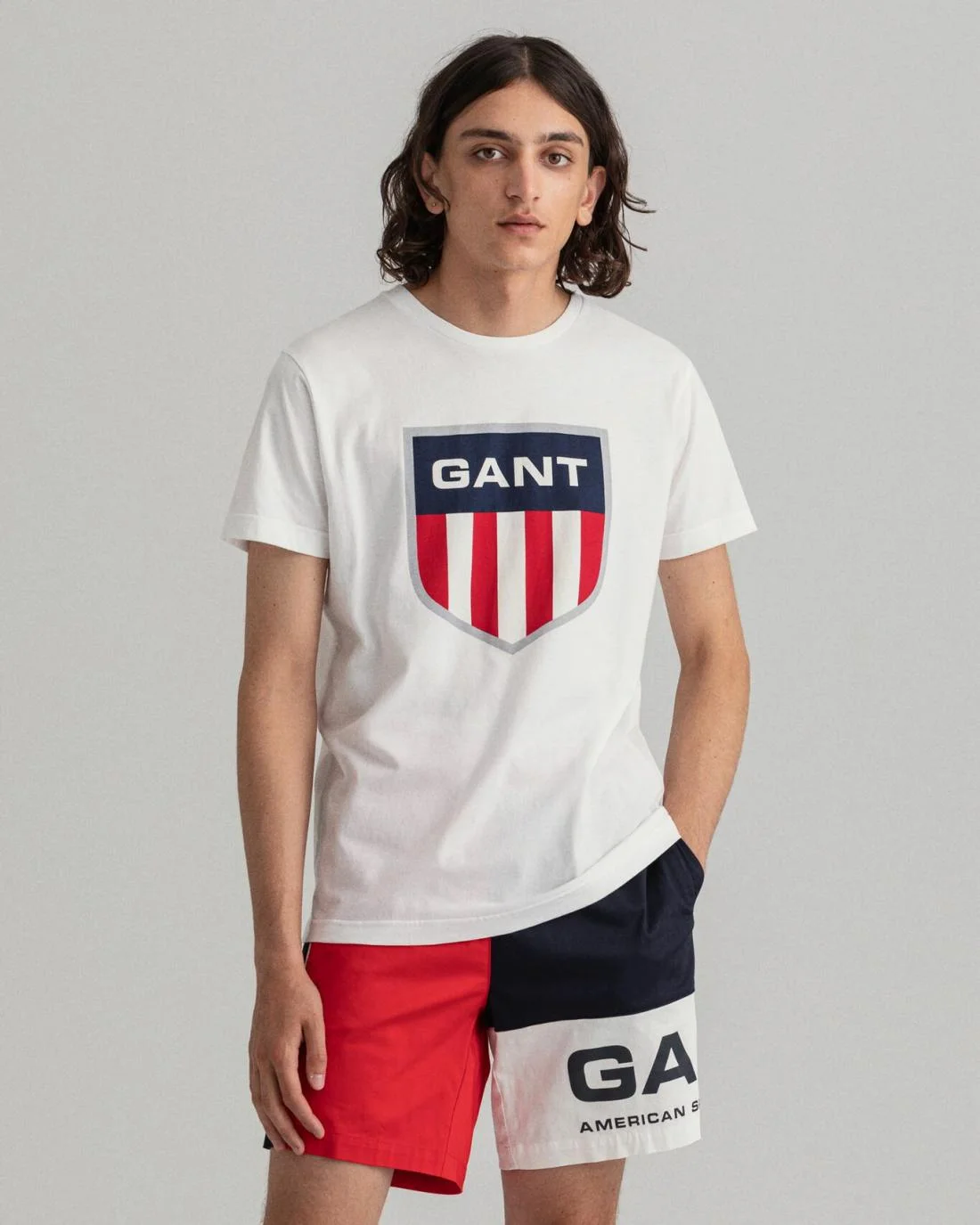 T-Shirts | Mens GANT Retro Shield T-Shirt White