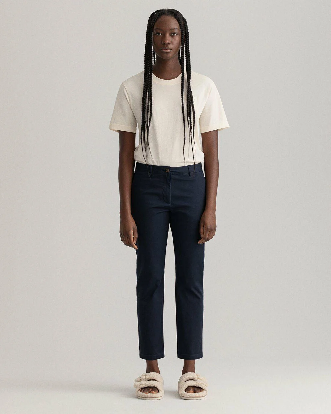 Trousers | Womens GANT Fryda Slim Fit Classic Chinos Marine