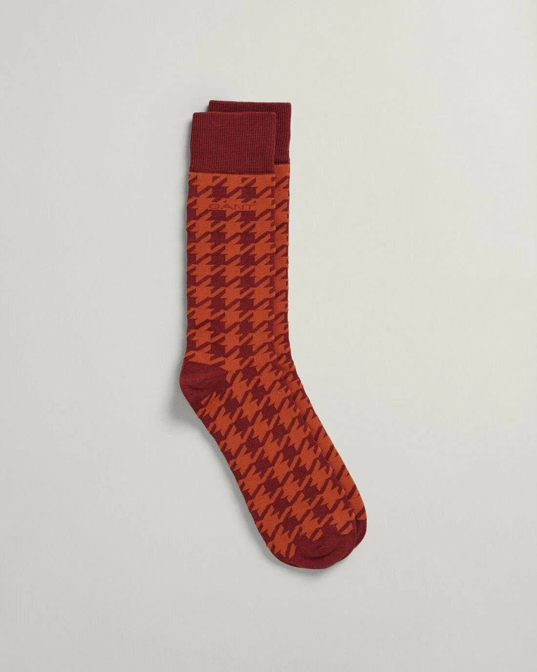 Socks | Mens GANT Houndstooth Socks Burgundy