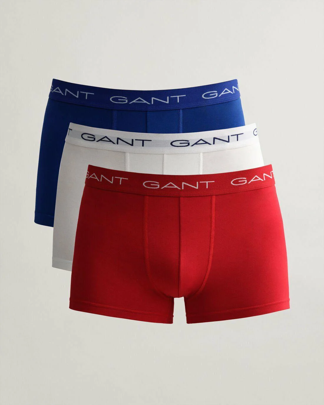 Underwear | Mens GANT 3-Pack Trunks Equestrian Red