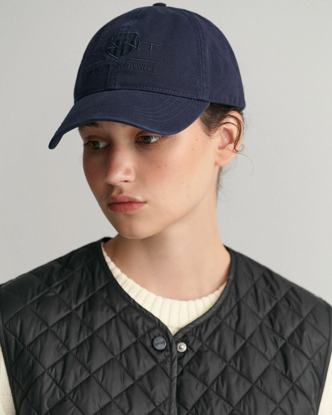 Hats | Womens GANT Tonal Archive Shield Cap Evening Blue