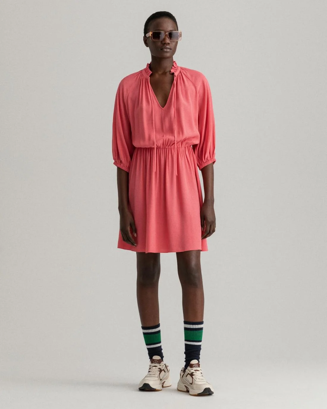 Dresses | Womens GANT V-Neck Dress Rapture Rose