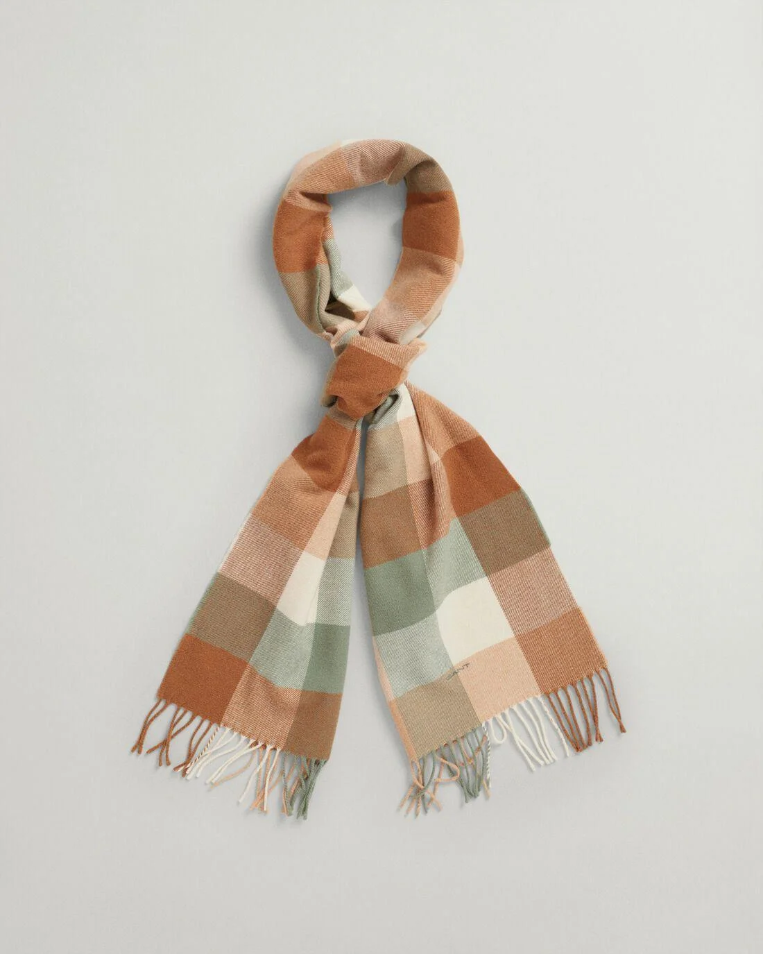 Scarves | Womens GANT Multi Check Scarf Eucalyptus Green