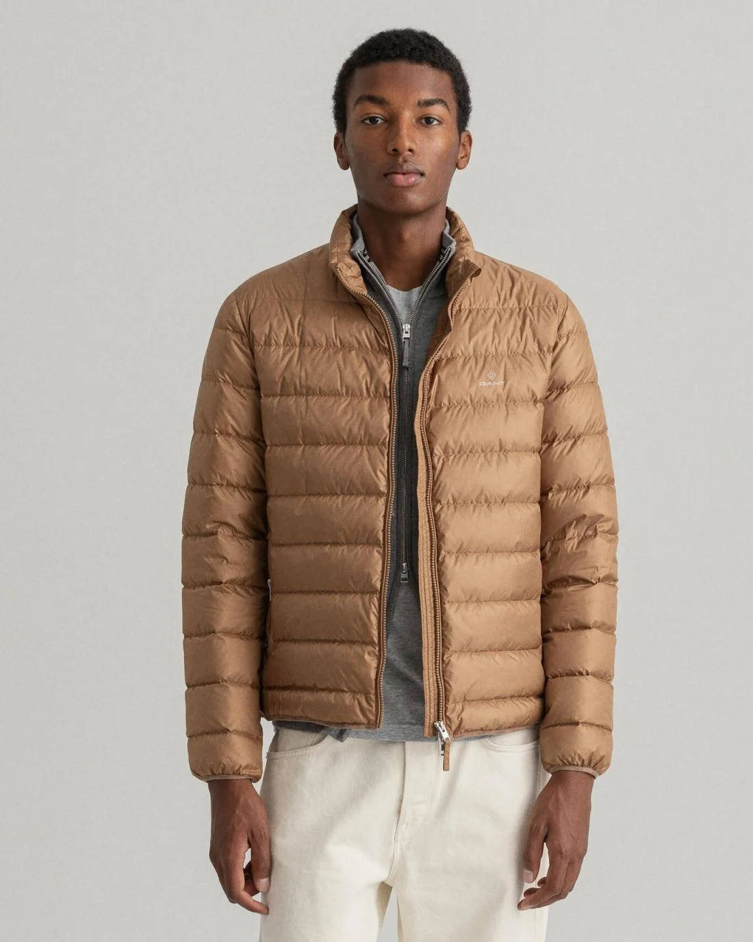 Jackets And Coats | Mens GANT Light Down Jacket Roasted Walnut