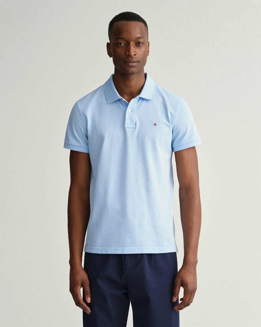 Polo Shirts | Mens GANT Original Slim Fit Piqué Polo Shirt Capri Blue