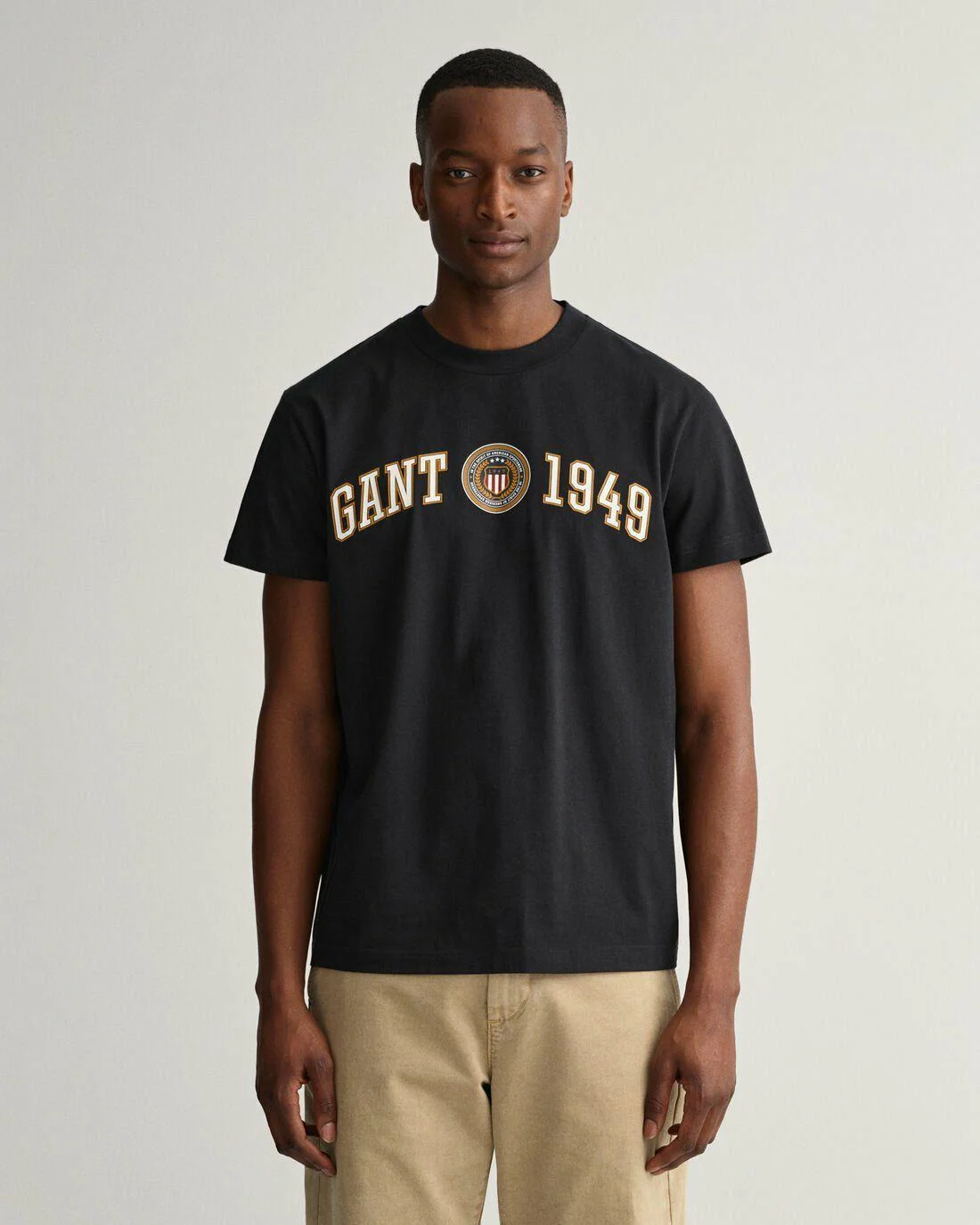 T-Shirts | Mens GANT Crest Shield T-Shirt Black