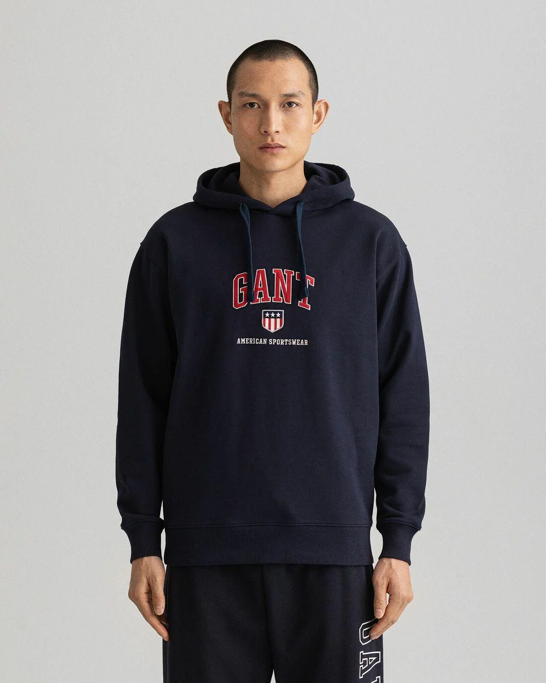 Hoodies And Sweats | Mens GANT Retro Shield Hoodie Evening Blue